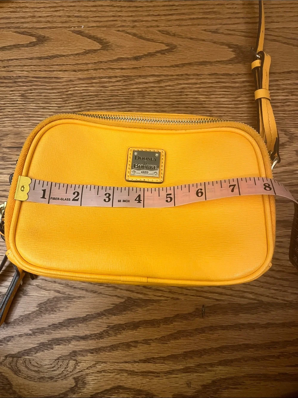 Dooney & Bourke Saffiano Camera Crossbody Tangerine Color